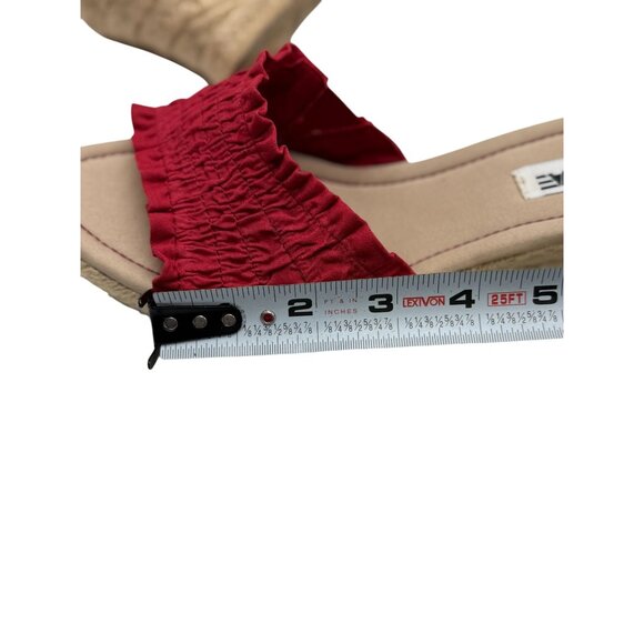 NEW American Womens 8.5 Eagle Red Sandals Platform Slide Sandals Resort Wear - Picture 8 of 9